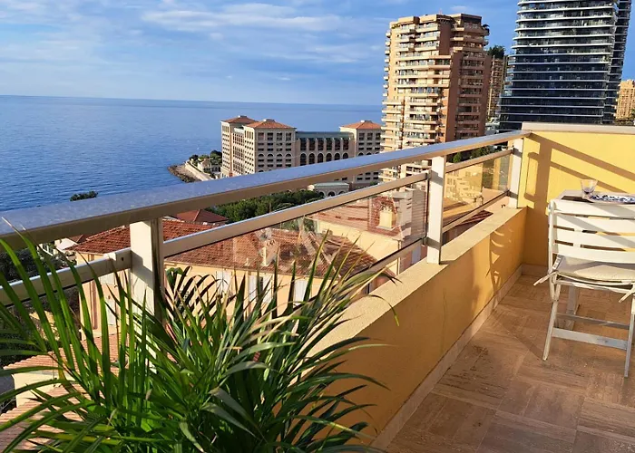 شقة Exceptionnel Sea View- Monaco - 2 Joined Toghether - 110 M2 روكوبرُن كاب مارتي
